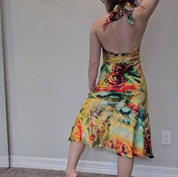 Halter top Cache Cocktail Dress - Picture 4 of 7